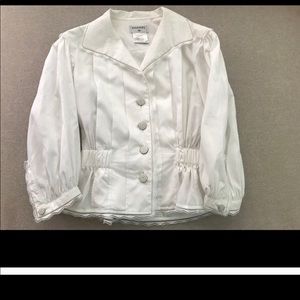 CHANEL 2014 DALLAS WHITE BLOUSE TOP 36 4